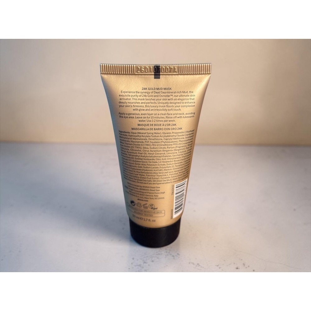 AHAVA 24K Gold Mineral Mud Mask Anti Wrinkle 1.7 oz Dead Sea Luxury Skincare NEW - Picture 2 of 2